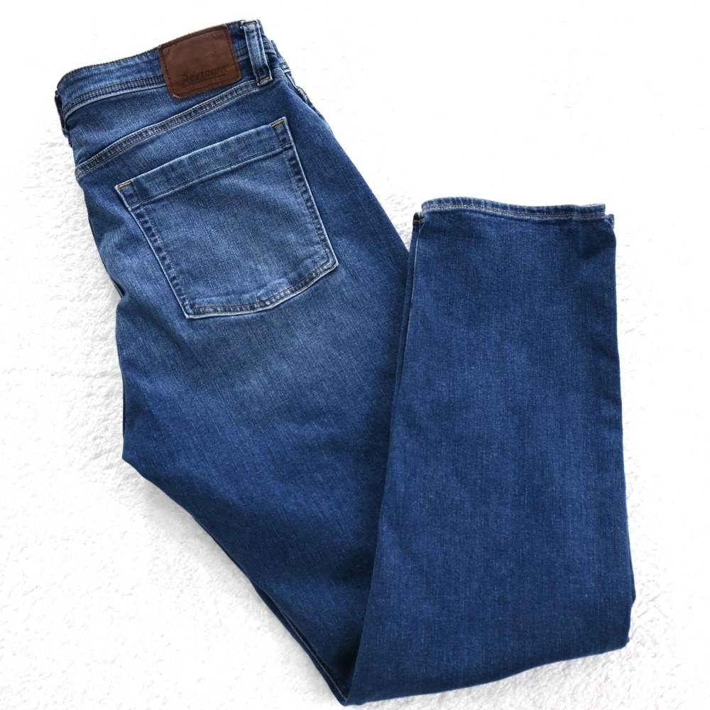 Revtown Jeans Men's 36x32 Automatic 5-Pocket Stretch Flex‎ Decade Denim Blue